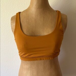 Lululemon sz 6 Energy Bra ochre Sports Bra great pre owned condotkn